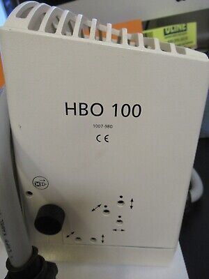 ZEISS AXIOTRON GERMANY LAMP HBO UV LIGHT MICROSCOPE PART AS PICTURED &TD-A-13