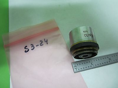 MICROSCOPE PART OBJECTIVE NIKON EPI 10X JAPAN OPTICS AS IS BIN#S3-24