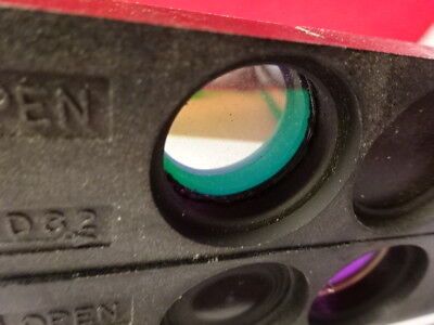 LOT 2 EA GREEN FILTER SLIDES NIKON JAPAN MICROSCOPE PART OPTICS AS IS &95-28