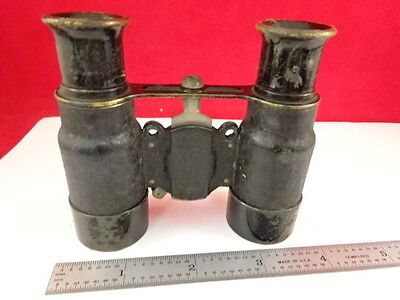 OPTISCHE VINTAGE ANTIQUE WOLLENSAK BINOCULAR BIASCOPE OPTICS AS IS B#U2-C-19