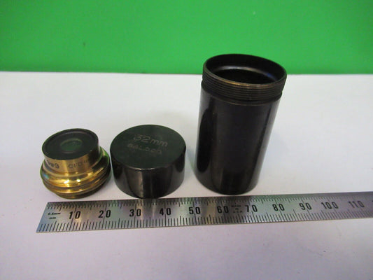 ANTIQUE BAUSCH LOMB 32mm  LENS OBJECTIVE MICROSCOPE PART AS PICTURED #R1-B-16