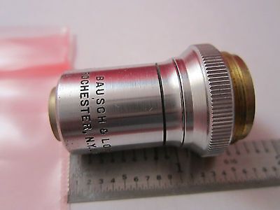 MICROSCOPE OBJECTIVE BAUSCH LOMB 20X OPTICS #12-01 BIN#12