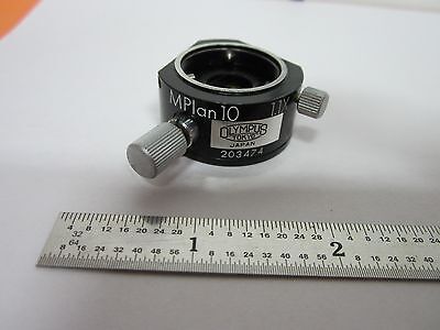 MICROSCOPE OBJECTIVE PART OLYMPUS JAPAN DIC MPLAN10 OPTICS NOMARSKI BIN#B3-W-9