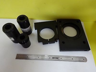 OPTICAL LOT FIXTURES MOUNTS NEWPORT FOR LENSES LASER OPTICS AS IS BIN#P8-07