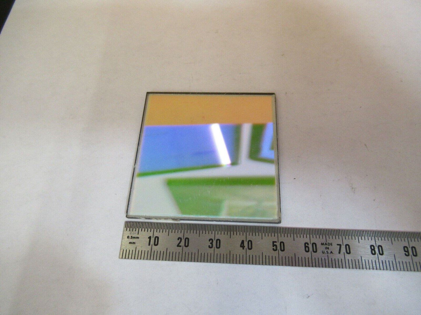 OPTICAL FOR PARTS dichroic filter plate [scratches] OPTICS AS PICTURED &P2-A-54