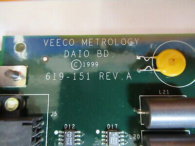 WYKO VEECO DEKTAK BOARD 619-151 PROFILOMETER EBENHEITSTESTER WIE ABGEBILDET P6-A-30