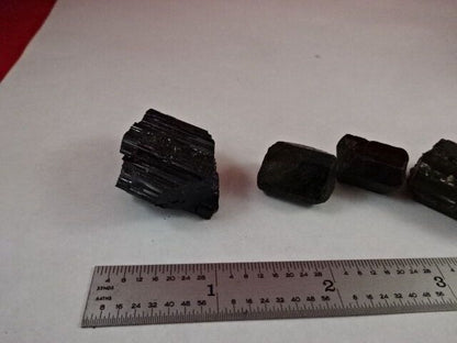 ROUGH TOURMALINE SCHORL BLACK MINERAL CRYSTAL BRAZIL 60 GRAM LOT AS IS #14-A-09