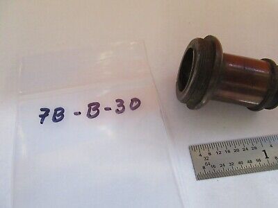 ANTIQUE BRASS UNKNOWN MAKER OBJECTIVE MICROSCOPE PART AS PICTURED &7B-B-30