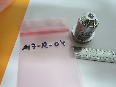 MICROSCOPE PART OBJECTIVE REICHERT AUSTRIA 40X OPTICS AS IS BIN#M7-R-04