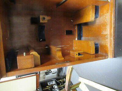 EMPTY CARL ZEISS EMPTY WOOD CABINET 1800's MICROSCOPE PART AS PICTURED #TB-5