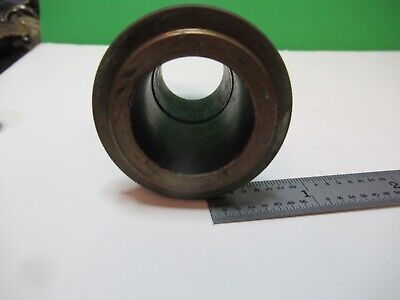 ANTIQUE BRASS BAUSCH LOMB TUBUS MICROSCOPE PART AS PICTURED &17-A-24