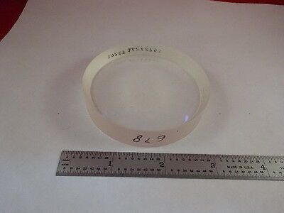 LARGE LENS CONVEX CONCAVE VERY NICE OPTICAL LASER OPTICS AS PICTURED &67-A-05