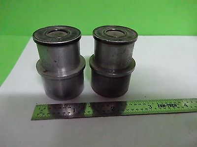 MICROSCOPE PART EYEPIECE  LOT 2 EA OLYMPUS G10X [dirty] OPTICS AS IS BIN#W1-22