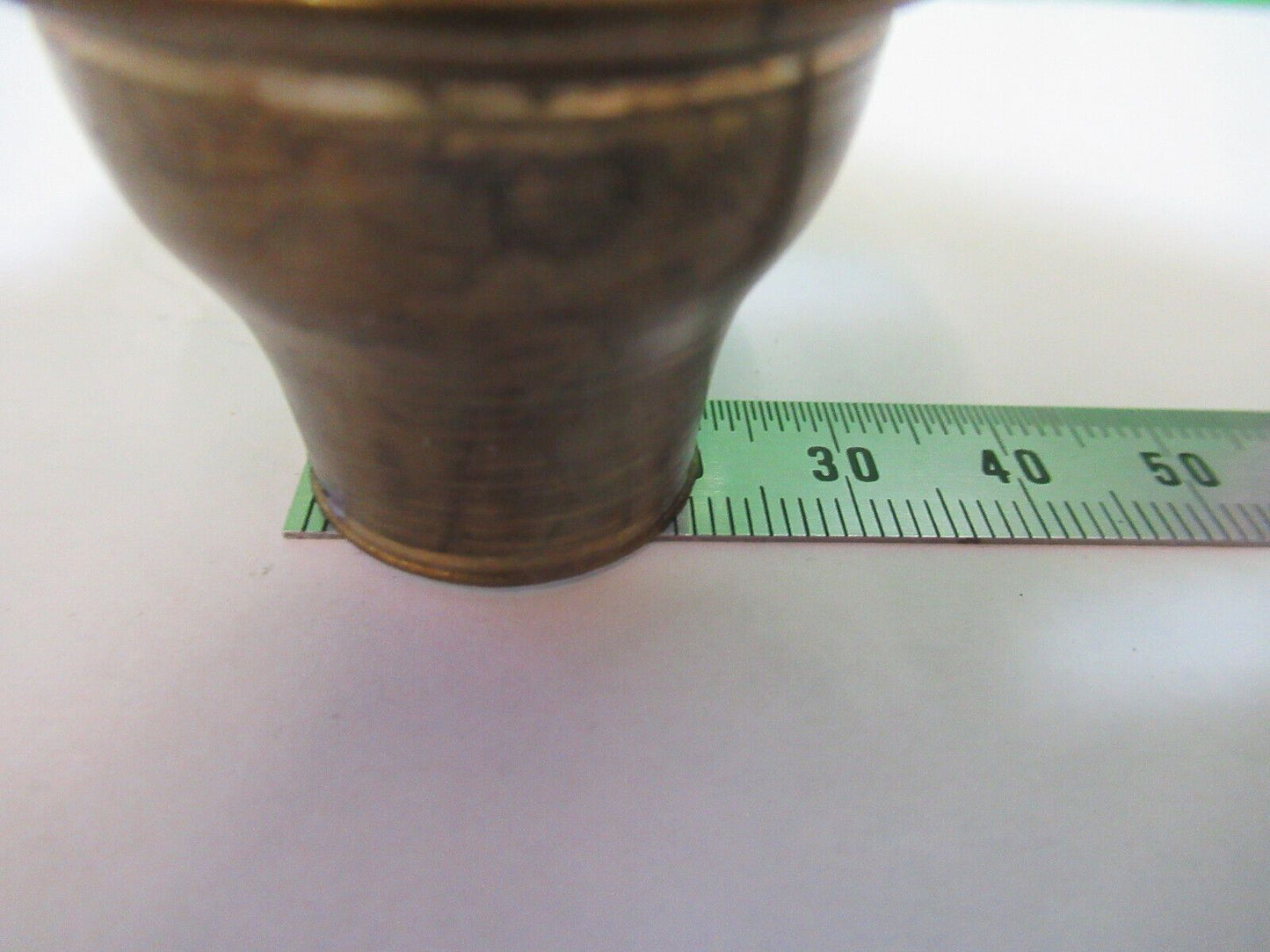 ANTIQUE BRASS UK OCULAR ? CONDENSER ? LENS MICROSCOPE PART as pictured P2-B-60