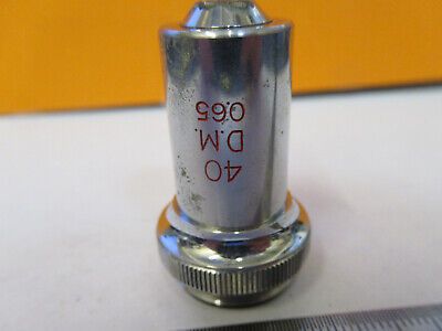 UNITRON JAPAN 40X DM PHASE OBJECTIVE OPTICS MICROSCOPE PART AS PICTURED P4-A-85