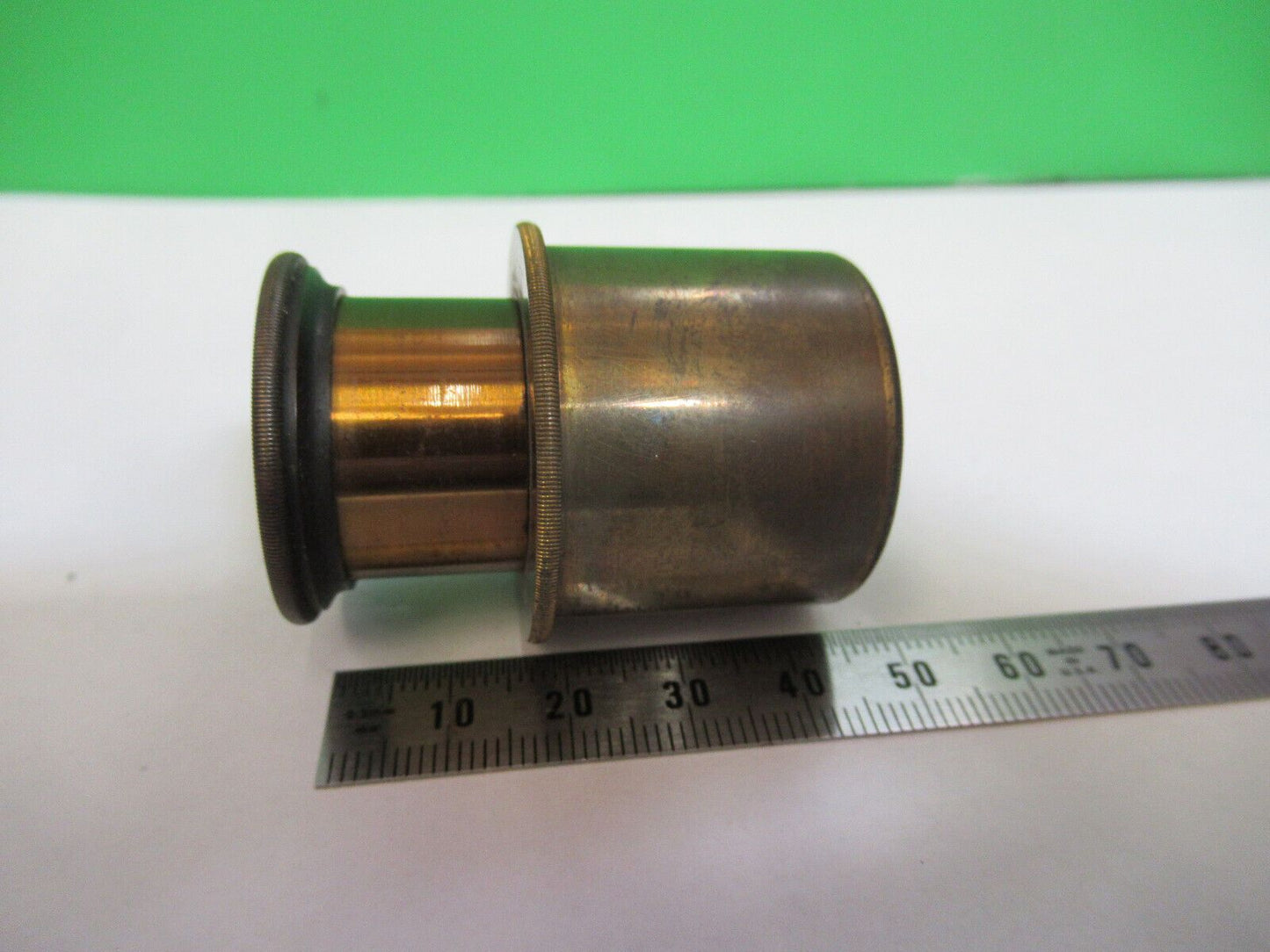 ANTIQUE BRASS RARE UK ENGLAND EYEPIECE MICROSCOPE PART AS PICTURED P2-B-24