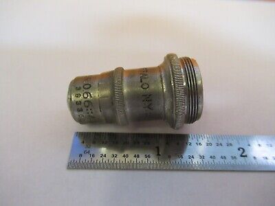 ANTIQUE BRASS SPENCER 4mm OBJECTIVE MICROSCOPE PART AS PICTURED &7B-B-16