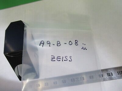 OPTICAL GLASS PRISM ZEISS GERMANY OPTICS MICROSCOPE PART AS PICTURED &A9-B-08