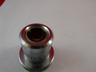 MICROSCOPE PART OBJECTIVE LEITZ NPL 5X OPTICS AS IS BIN#K8-B-05