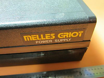 MELLES GRIOT LASER POWER SUPPLY AS IS HELIUM NEON GAS DISCHARGE TYPE BIN#E2