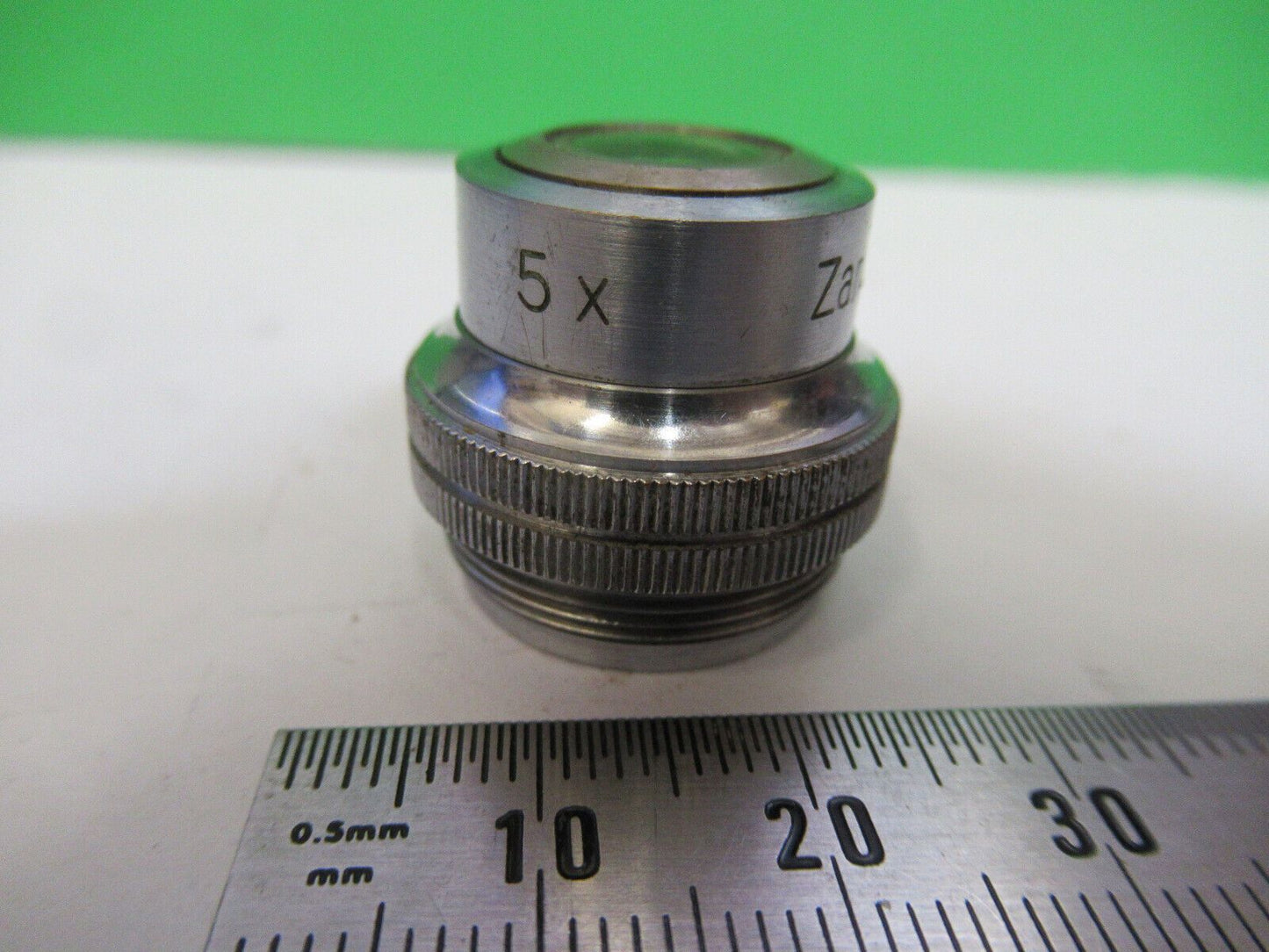 ZANGER & ENGRES WETZLAR GERMANY OBJECTIVE 5X MICROSCOPE PART AS PICTURED H2-A-54