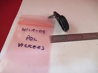 VICKERS ENGLAND POL POLARIZER MICROSCOPE PART OPTICS AS IS &W1-A-09