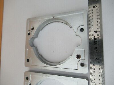 LEITZ GERMANY LAMP CLAMP PAIR MICROSCOPE PART  AS PICTURED &F3-A-90