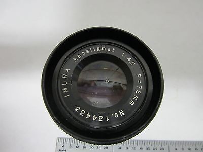 PART CAMERA LENS IMURA ANASTIGMAT OPTICS ?? BIN#M7-16