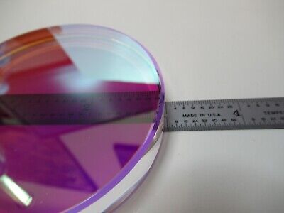 OPTICAL FLAT COATED 3" DIAMETER FUSED SILICA ZYGO OPTICS AS PICTURED &16-A-16