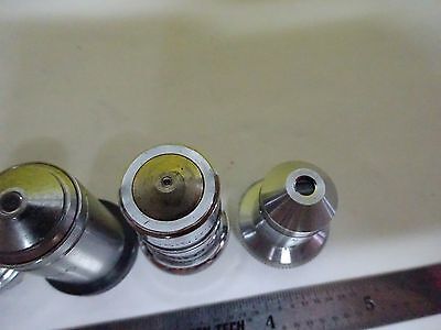 LOT MICROSCOPE PART OBJECTIVE ASSORTED OPTICS BIN#X5-15