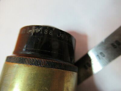 ANTIQUE ZEISS BRASS CONDENSER OPTICS MICROSCOPE PART AS PICTURED &P9-A-106