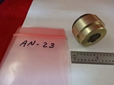 MICROSCOPE PART MOUNTED LENS OPTICS AS IS #AN-23