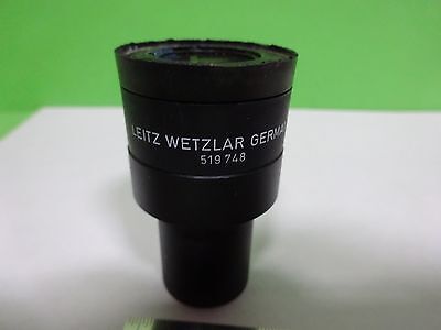 MICROSCOPE PART LEITZ GERMANY EYEPIECE OCULAR 519748 10X OPTICS AS IS BIN#Y5-05