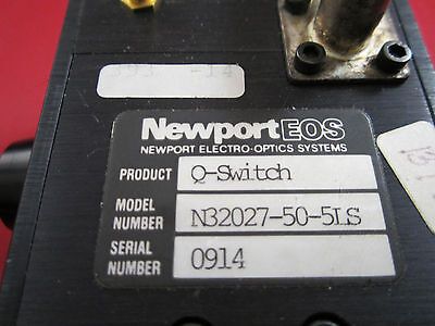 NEWPORT ELECTRO OPTICS LASER Q SWITCH N32027-50-5LS OPTICAL