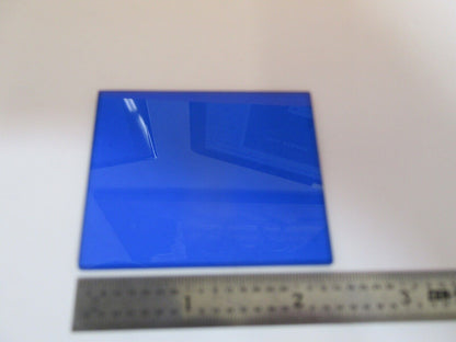 ZEISS GERMANY BLUE GLASS FILTER OPTICS MICROSCOPE PART AS PICTURED &A5-A-70