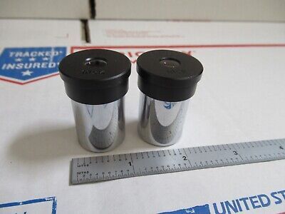 WILD SWISS PAIR 10xK EYEPIECE OCULAR MICROSCOPE PART OPTICS AS PIC &12-A-111