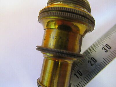 BAUSCH LOMB ANTIQUE 1/6 OBJECTIVE LENS MICROSCOPE PART AS PICTURED &A2-FT-76