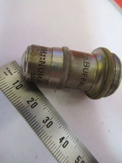 ANTIQUE  SPENCER 44X  OBJECTIVE MICROSCOPE PART AS PICTURED #R3-C-62