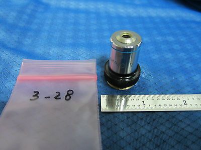 MICROSCOPE PART OBJECTIVE TASCO 10X #3-28 OPTICS BIN#3