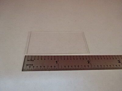 BK7 GLASS SLIDE 1" x 2" SIDES 1.2 mm thick OPTICAL LASER OPTICS AS IS &81-A-58