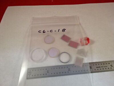 OPTICAL LOT PRISMS LENSES LENS COATED ETC LASER OPTICS AS IS B#C6-C-18