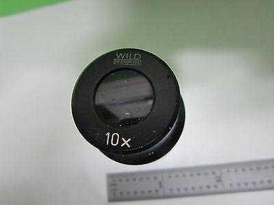 MICROSCOPE PART EYEPIECE WILD HEERBRUGG 10X  SWISS OPTICS AS IS BIN#T3-25