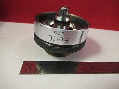 WILD HEERBRUGG SWISS OBJECTIVE EPI 10X M20 MICROSCOPE PART OPTICS AS IS &75-B-06