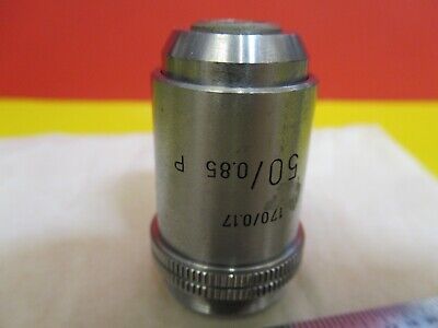 LEITZ WETZLAR GERMANY POL OBJECTIVE 50X/170 MICROSCOPE PART AS PICTURED FT-6-103