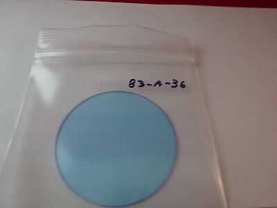 OPTICAL BLUE GLASS FILTER OPTICS AS IS  #83-A-36