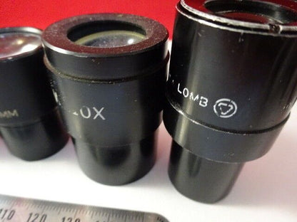 FOR PARTS LOT 7 EA EYEPIECES LEITZ + AO MICROSCOPE PART OPTICS AS IS &U7-B-41