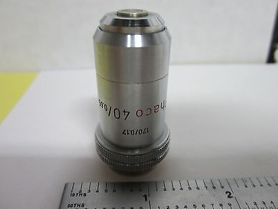 MICROSCOPE PART OBJECTIVE LEITZ GERMANY PHACO 40X OPTICS AS IS BIN#H6-29