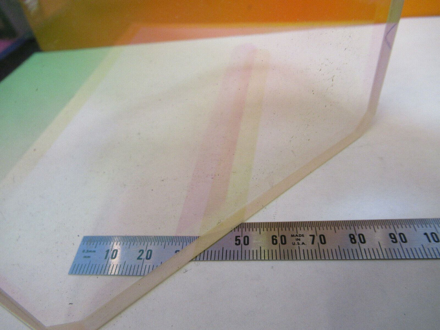 OPTICAL MIL SPEC COATED DICHROIC TRUNCATED GLASS OPTICS AS PICTURED &P2-A-64