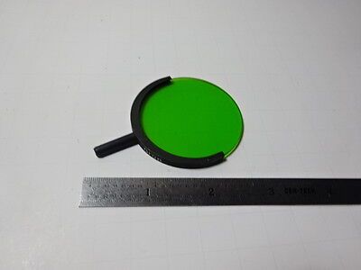 MICROSCOPE PART LEITZ GERMANY GREEN PANCHROM FILTER OPTICS AS IS B#AE-81