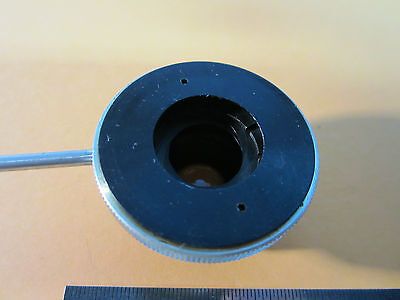 MICROSCOPE PART CONDENSER OPTICS + IRIS AS IS  BIN#24